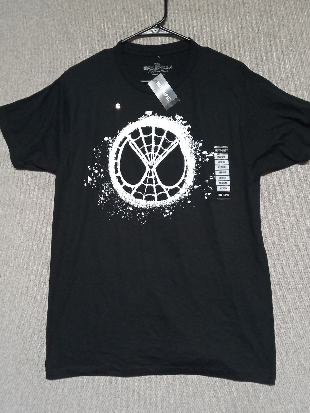 Marvel Black Graphic Spider-Man Emblem Tee
